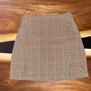 John Galt Cara Plaid Mini Skirt XS